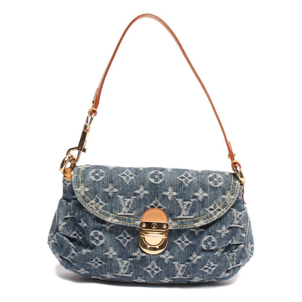 Louis Vuitton Shoulder Bag Mini Pleaty Monogram Denim